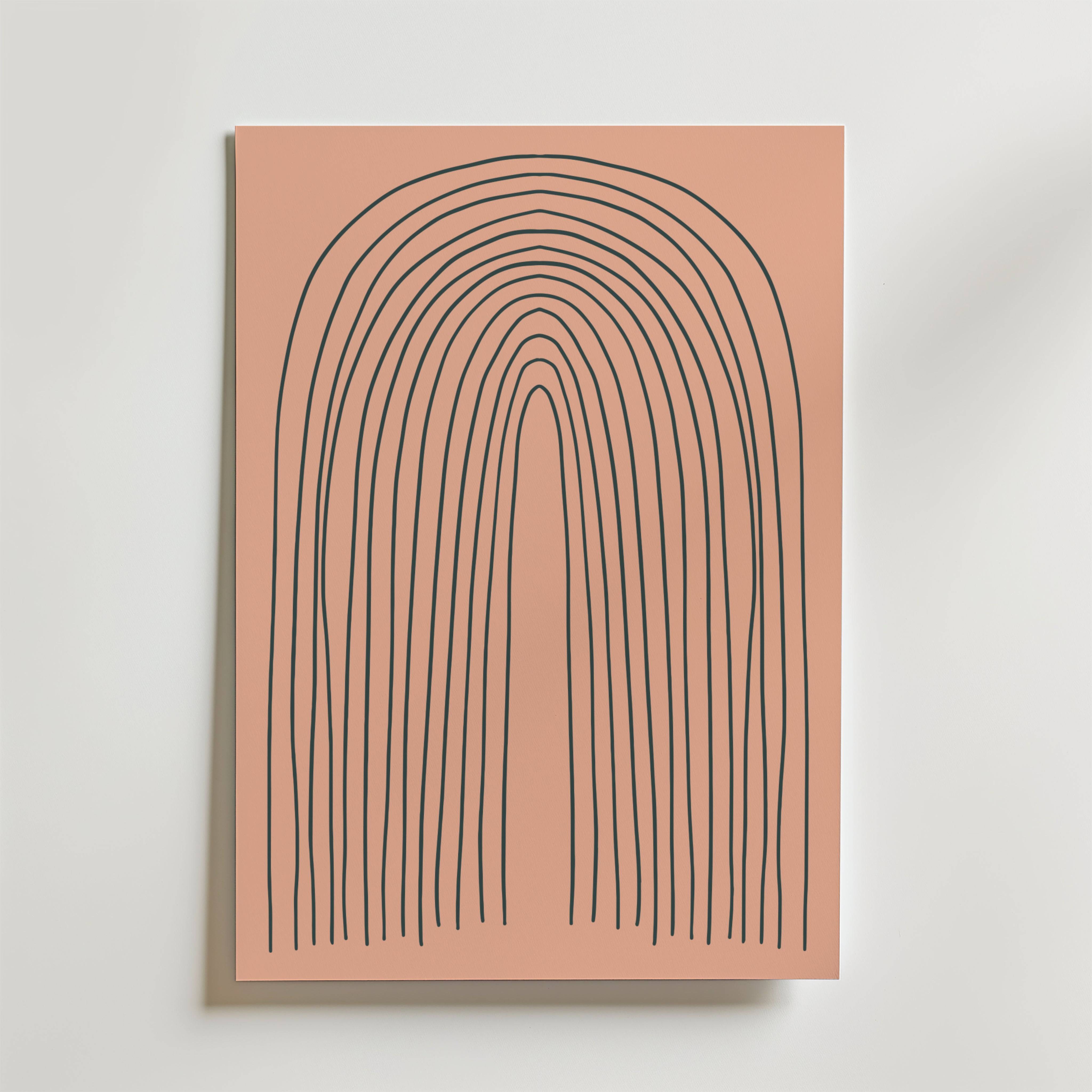 Terracotta Arches Poster - Fine Art Poster 13x18 cm