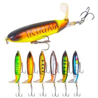 13g/10cm stor propeller-trollingbete med roterande flottör, ytfiskebete för abborre - 10cm 13g (Färg 01,Färg 04,Färg 06,Färg 02,Färg 03,Färg 05)
