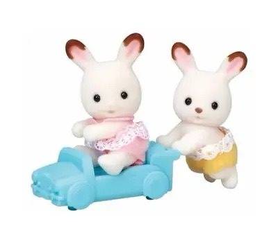 Chocolate rabbit twins