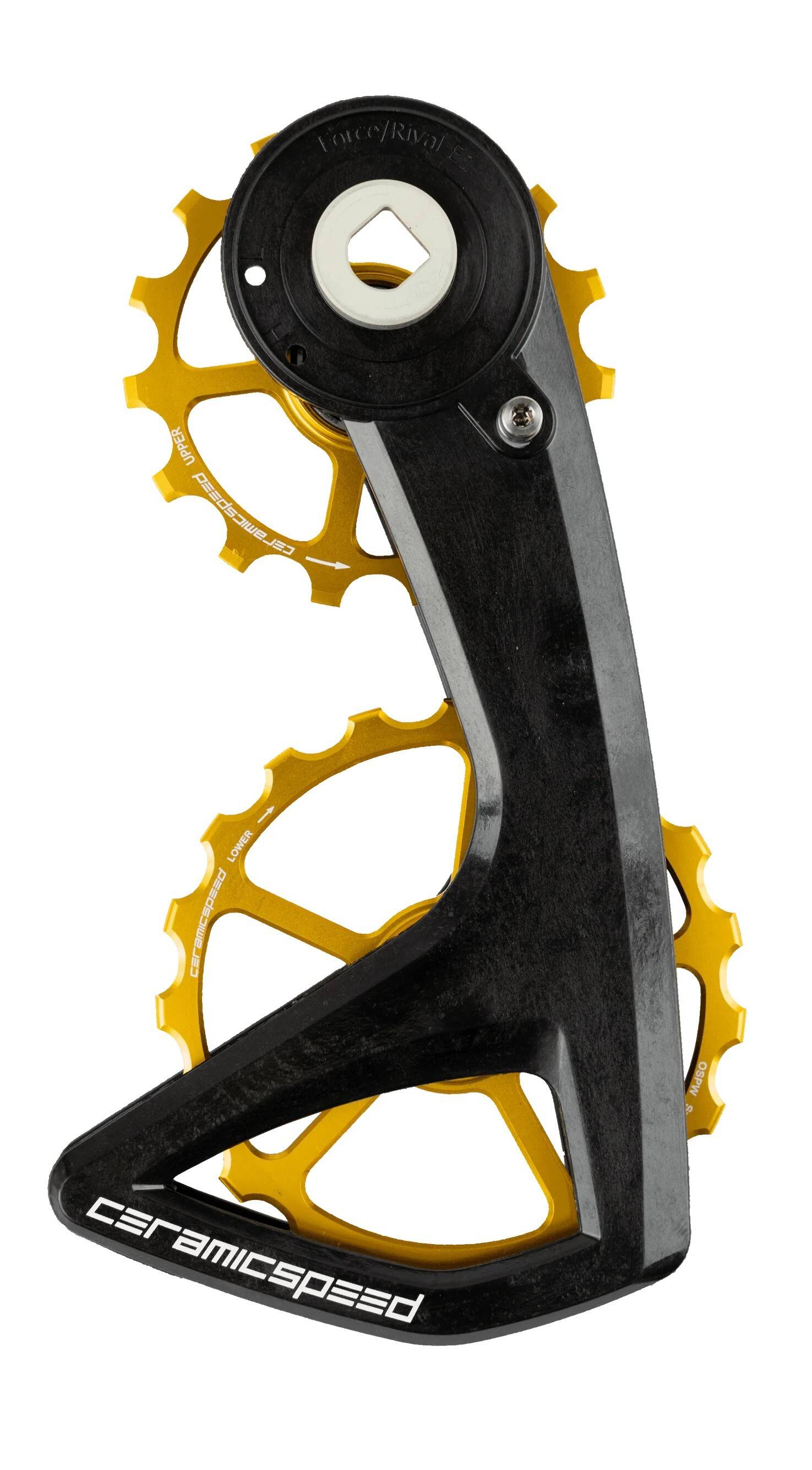 CeramicSpeed OSPW RS 5-Spoke Rulltrissor SRAM Force/Rival E1, 5-Spoke (Guld)