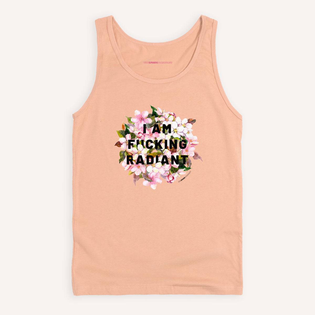 I Am F*cking Radiant Tank Top - Peach