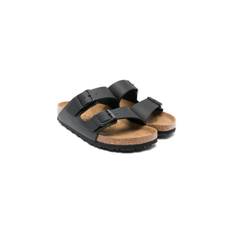 Birkenstock Kids - Arizona sandaler - barn - kalvmocka/Birko-Flor/gummi/Tyg - 38 - Svart