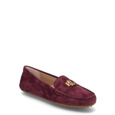 LAUREN RALPH LAUREN Barnsbury Suede Loafer Burgundy