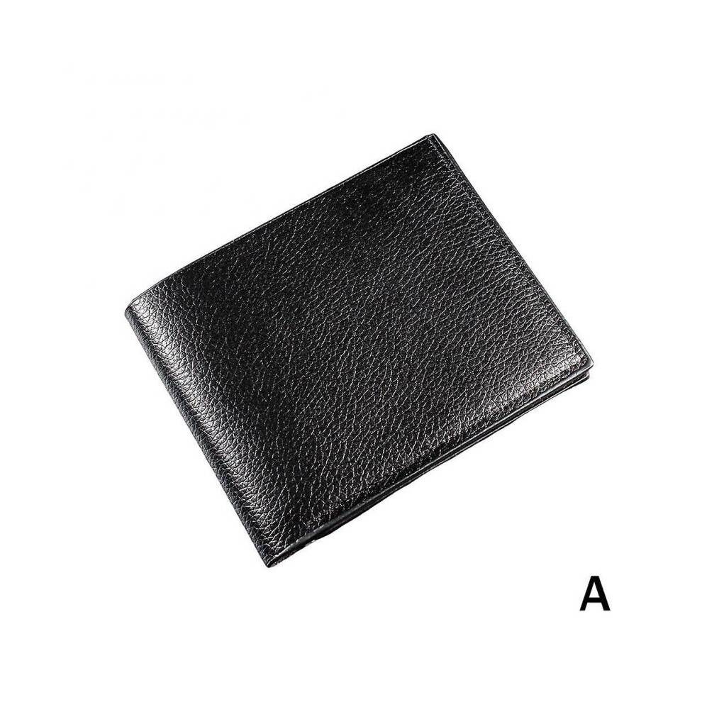 (Black) Men's Wallet Genuine Leather Men Wallets Premium Product Real Cowhide Wallets