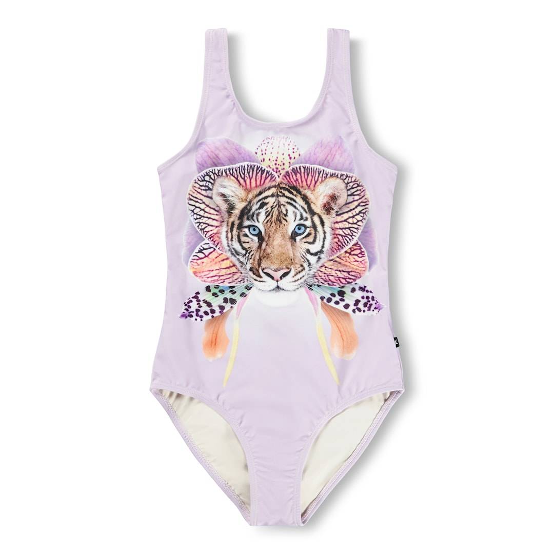 Molo Nika Baddräkt Orchid Tiger Orchid Tiger 122 cm Lila 122 cm Flickor