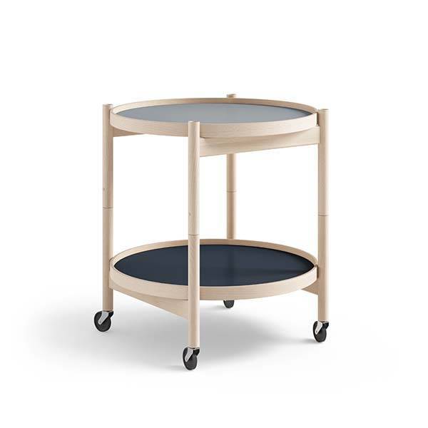Brdr. Krüger Bølling bakkebord 50 cm. - bøg ubehandlet - Bakke 1: Water / Bakke 2: Ubehandlet bøg