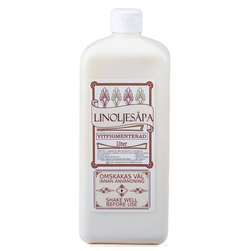 Linoljesåpa Vitpigmenterad 1 liter