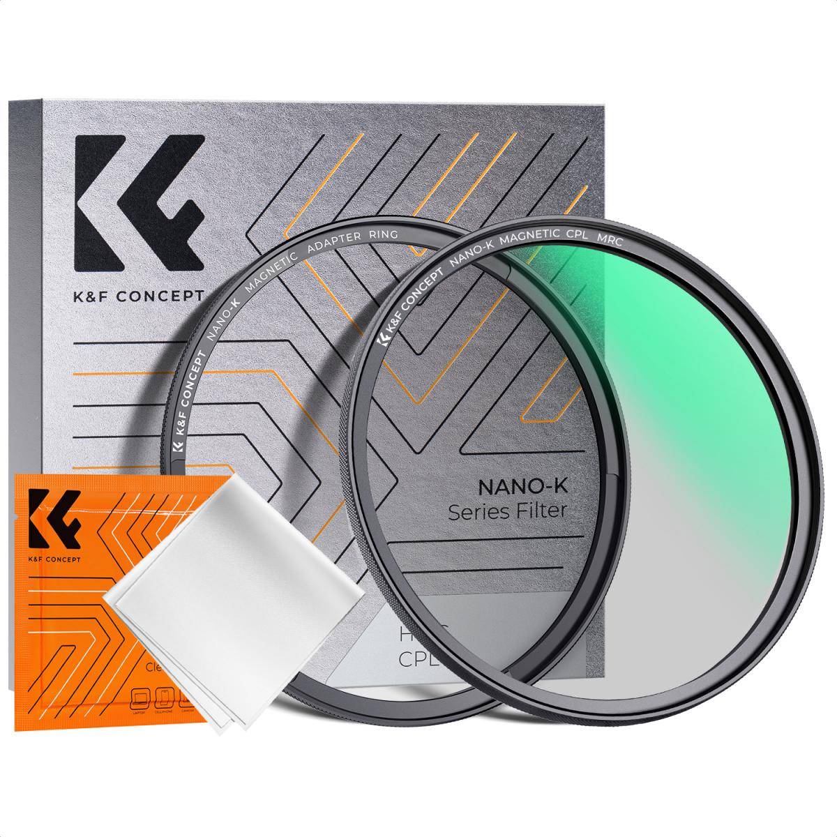 KENTFAITH 55mm Magnetic CPL Filter Circular Polarizer Lens Filter Optical Glass Ultra Slim with 18 Multi-Layer Coatings Nano-Klear Series