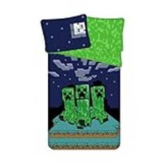 Minecraft Sängkläder set påslakan, 140 x 200 + 60 x 80, 100 % bomull, ** sovfast **