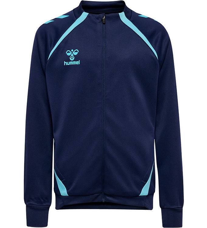 Hummel Cardigan - hmlLead 2.0 Track - Marine/Blue Fish - Hummel - 14 år (164) - Cardigan