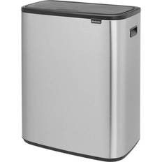 Brabantia Bo Touch Bin affaldsspand 2-rums 2x30 liter mat rustfrit stål