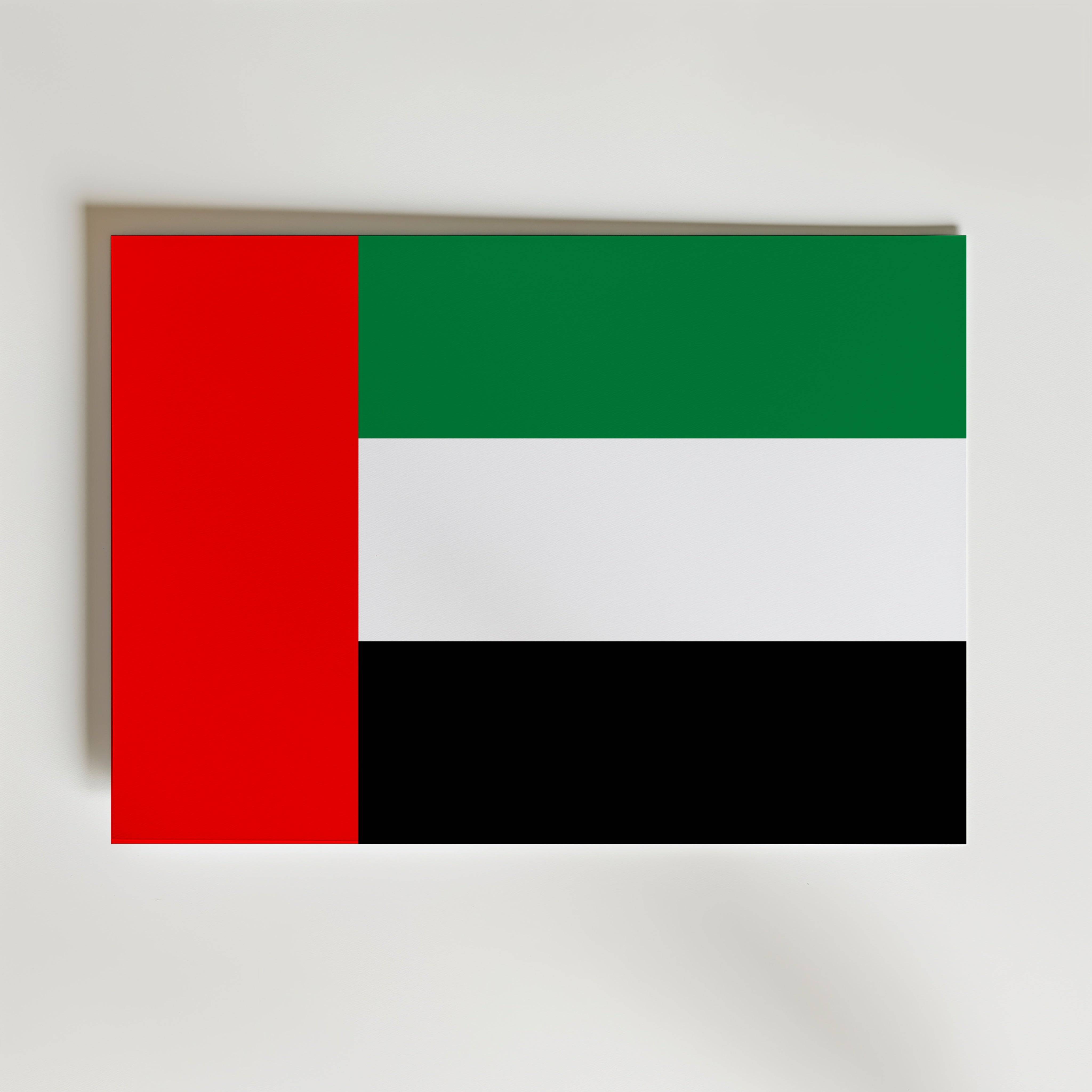 United Arab Emirates National Flag Poster - Canvas 40x30 cm
