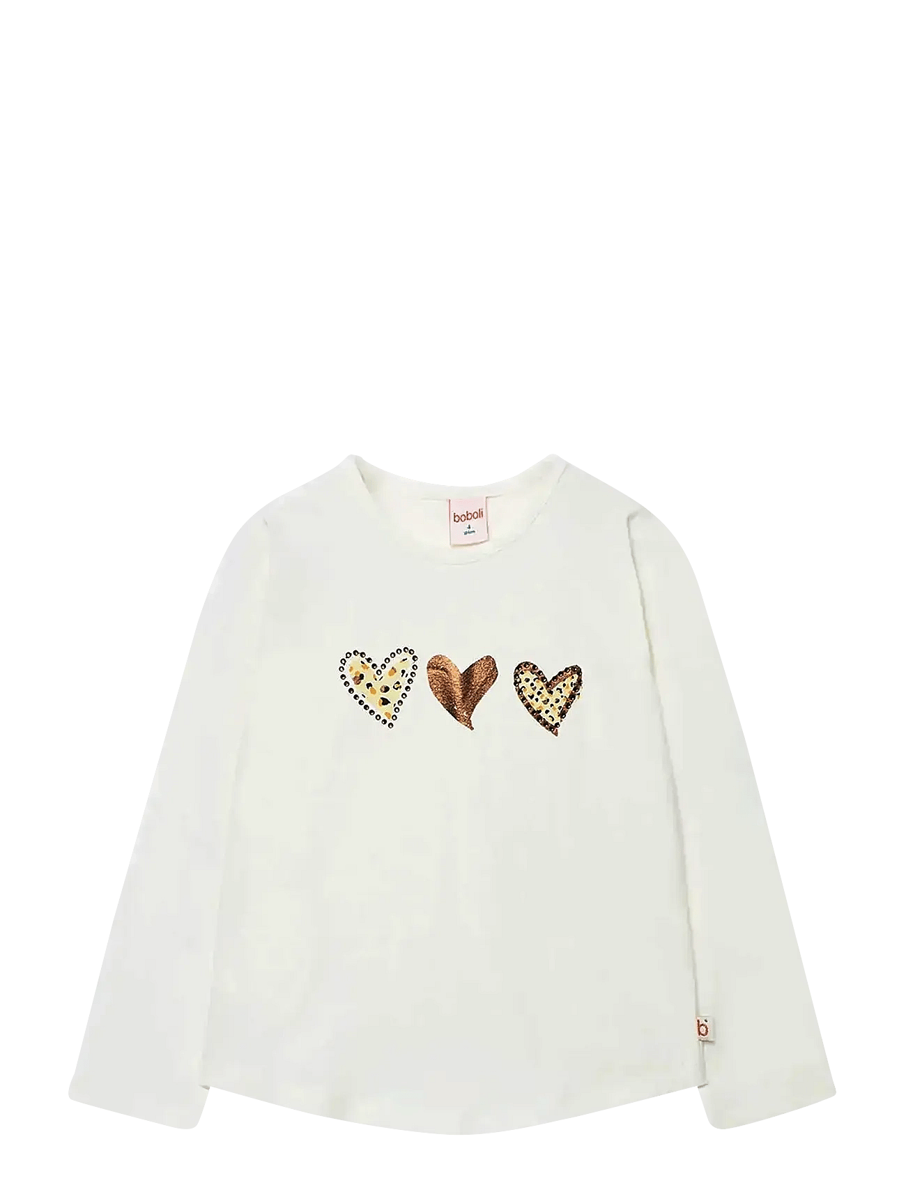 Boboli Stretch Knit T-Shirt - Cream - 98