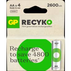 AA ReCyko GP 2600mAh NI-MH - 4 stk