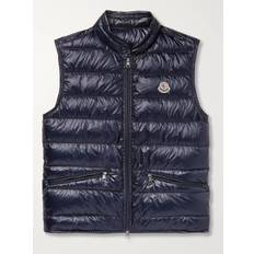 Moncler - Slim-Fit Logo-Appliquéd Quilted Shell Down Gilet - Men - Blue - 2