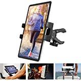 Surfplatta för träningscykel - Tendak justerbar 360° styre gymnastik mikrofon löparmatta hållare för iPad Pro iPad Mini iPad Air, 4,7–12,9 tum telefoner surfplattor