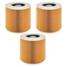 3Pcs Vacuum Cleaner Filter Easy Operation Durable Practical Filter Element for Karcher Series MV3 Vacuum Cleaner MV2A2004 A2054 A2204 A2656 Extension