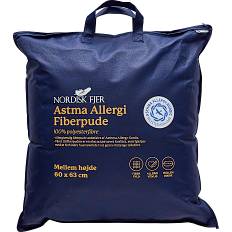 Nordisk Fjer Astma Allergi certificeret fiberpude 60x63 cm - Mellem