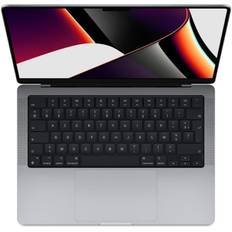 MacBook Pro Retina 14" 2021 Apple M1 Pro 3.2 Ghz 16 GB 512 GB SSD Space Grey - Renoverad - Bra skick - Refurbished Grade C - Swedish keyboard