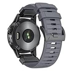 AISPORTS Kompatibel med Garmin Epix Pro Gen 2 51 mm fluorumper, 26 mm snabbpassande klockarmband silikongummiarmband ersättningsrem för Garmin D2 Mach 1 Pro/D2 Delta PX/D2 Charlie/D2 Bravo