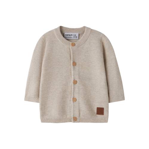 NAME IT Strik Cardigan Jeffrey Peyote Melange