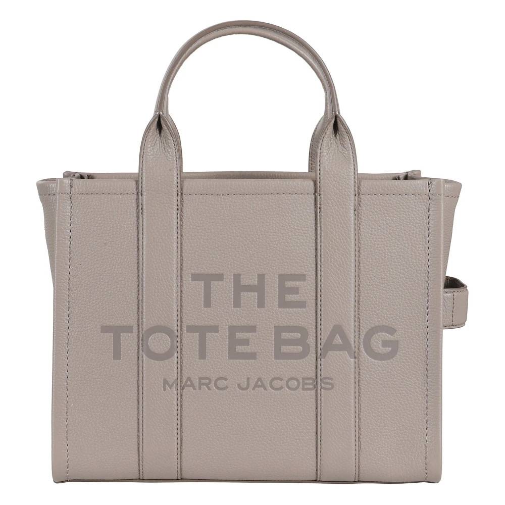 Marc Jacobs The Leather Medium Tote Bag - Tasker - Dame - Grå - ONE SIZE - Uld
