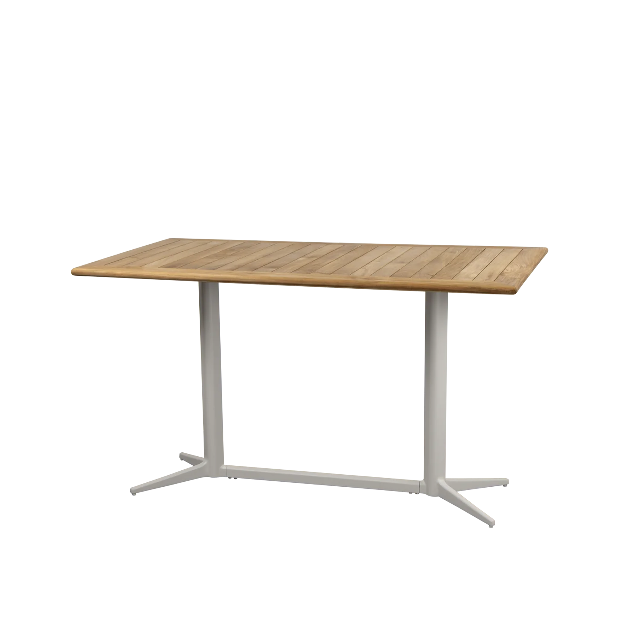 Cane-Line - Cafebordsunderrede rekt. - Drop - Sand/bordsskiva 130X75 cm - Drop - Teak - Småbord och sidobord utomhus - Beige,Träfärgad