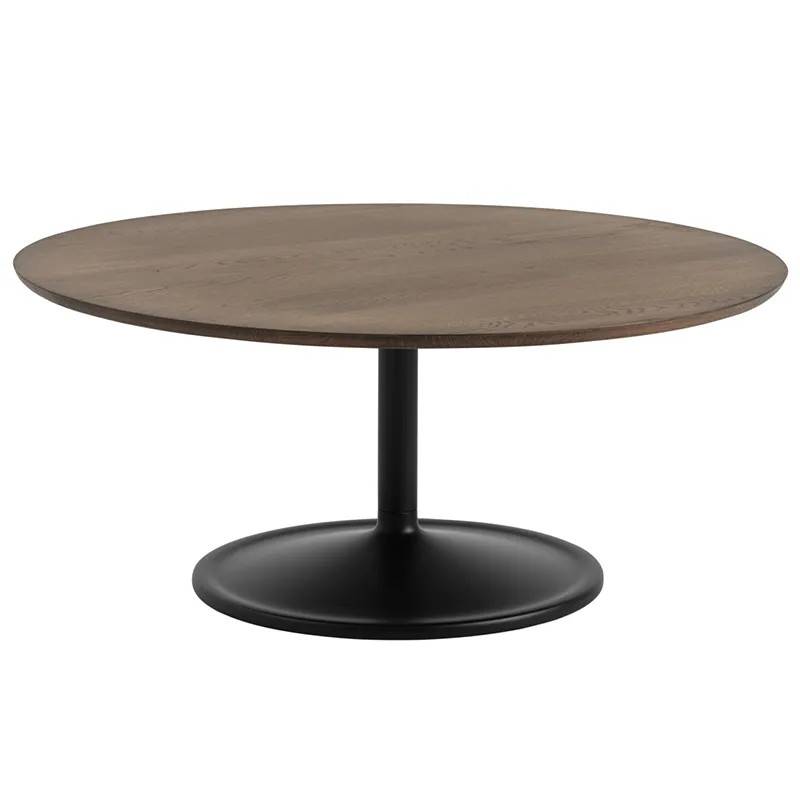 Muuto, Soft Coffee Table 95 cm Dark Oiled Oak Black