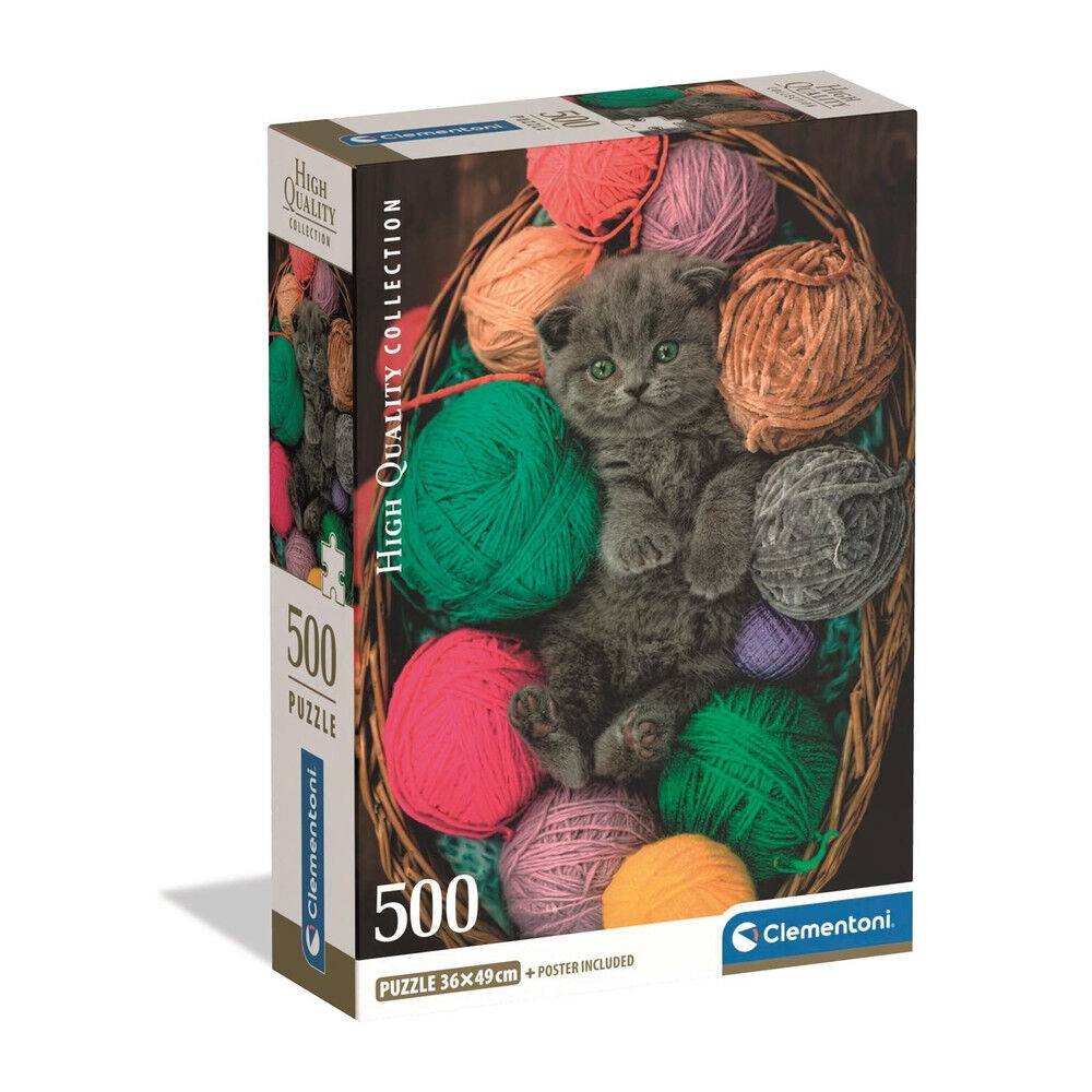Fluffy Kitten puzzle 500pcs