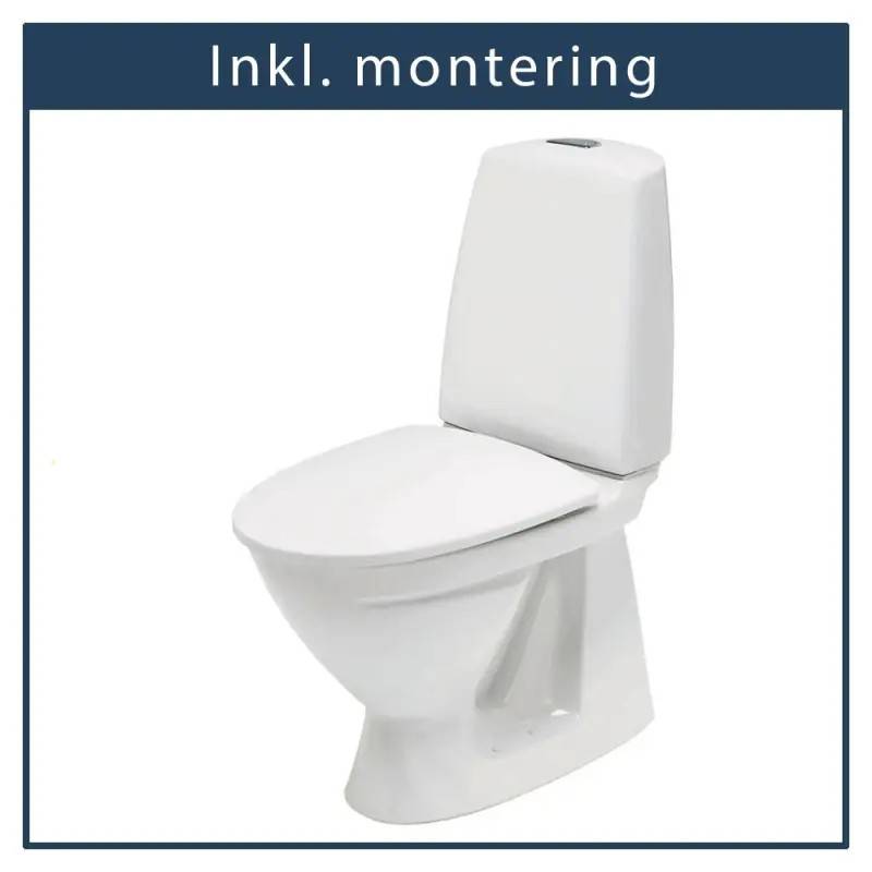 inkl. montering, Ifø Sign Gulvstående toilet, m/S-lås inkl. alm toiletsæde