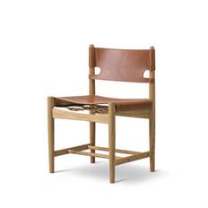 Fredericia Furniture Den spanska Matbord stol 3227 Leather Cognac / Oak Oil