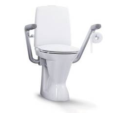 Ifö Spira Toilet, høj model, og med Ifö armstøtter, hvid