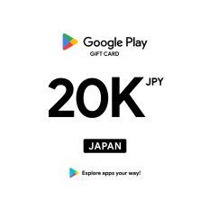 Google Play ¥20000 JPY Gift Card (JP) - Digital Code