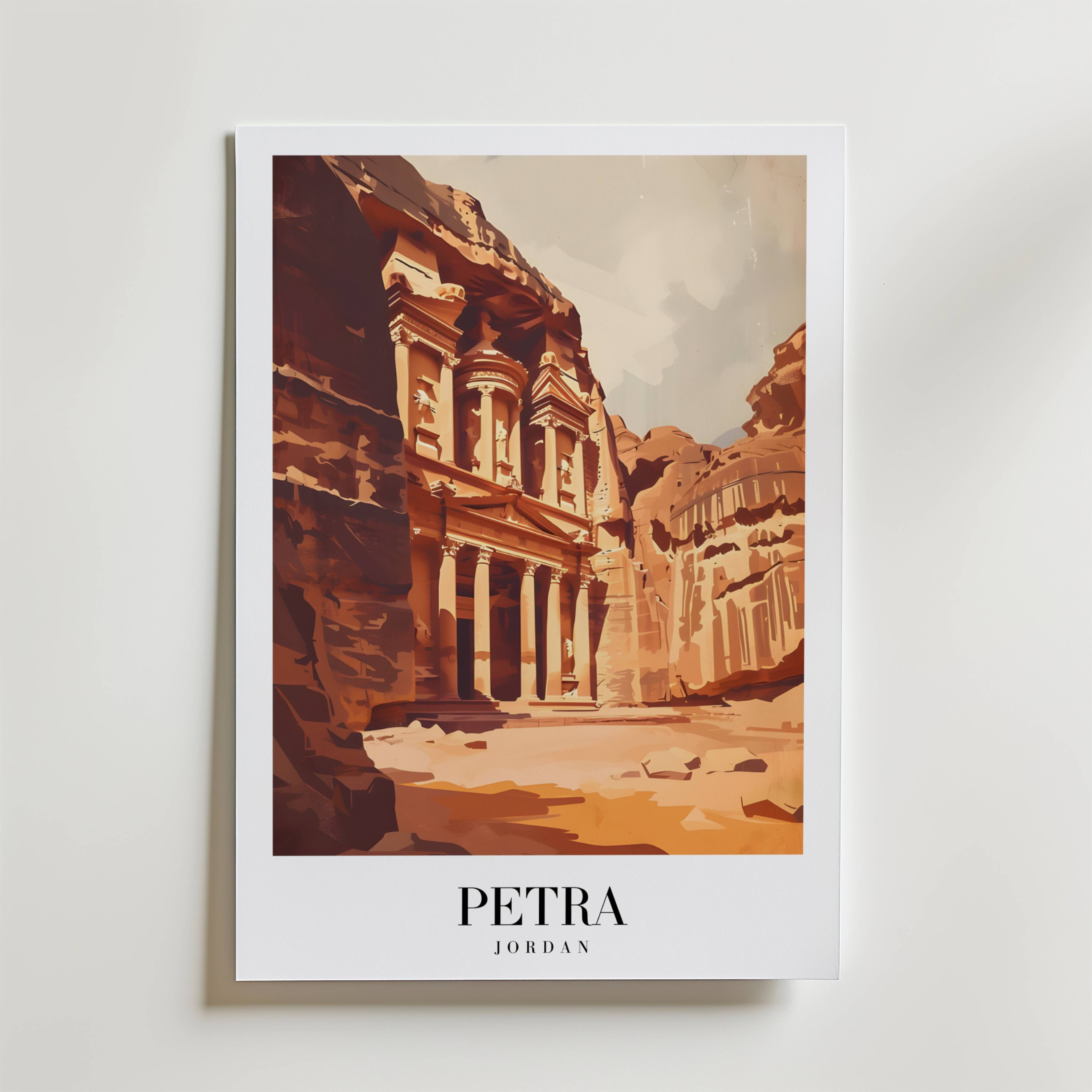 The Petra In Jordan Poster - Fine Art Poster 40x50 cm