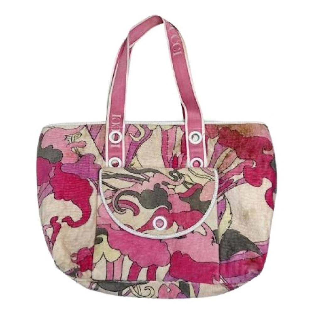 Emilio Pucci Pre-owned Pre-owned Tote Bag - Vintage - Dame - Lyserød - ONE SIZE - Uld