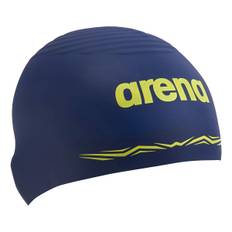 arena Swimming Cap Unisex for Competitive Swimming Force Wave L Size Silicone Cap Wave Shape [FINA Approved] [Aqua Cap] ARN-3900