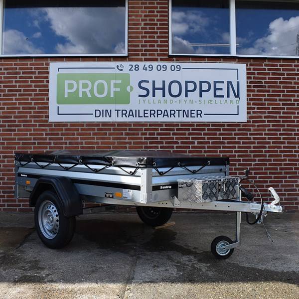 Brenderup Trailer 1205 S - 500 kg - inkl. Prof-presenning, 2x presenningsbøjler, værktøjskasse & næsehjul