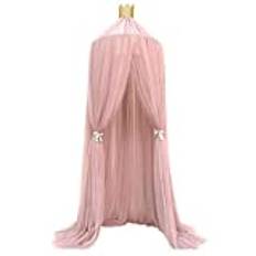 Fdit SäNghimmel, Elegant FäRg Barn SäNgnäT Barn Baby Sovrum Staket Mesh FöR Sovrum ResehöJd (Rosa)