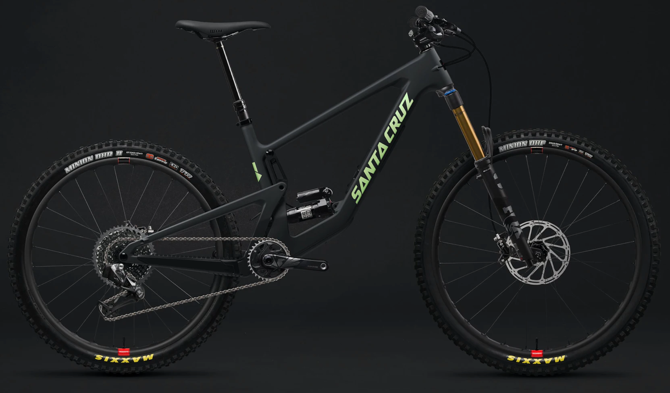 Santa Cruz - Bronson - Sort - XL (MX) / S | Carbon C