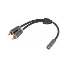Universal 3.5mm Male - 2 x RCA hane adapterkabel