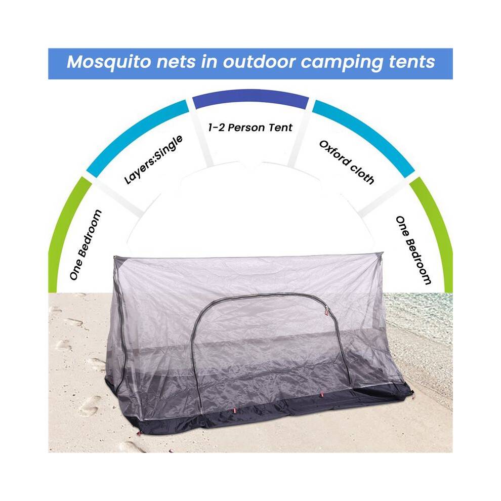 Ultralight Summer Mesh Tent 1-2 Person Outdoor Camping Tent Repellent Net Tent Beach Mesh Tents