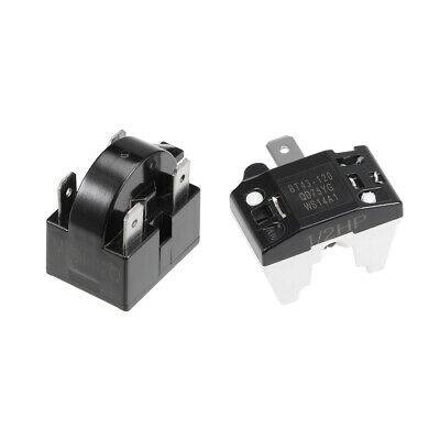 Kylskåp ptc startrelä 12 ohm 4 -stifts kompressor överbelastningsskydd 1/2hp