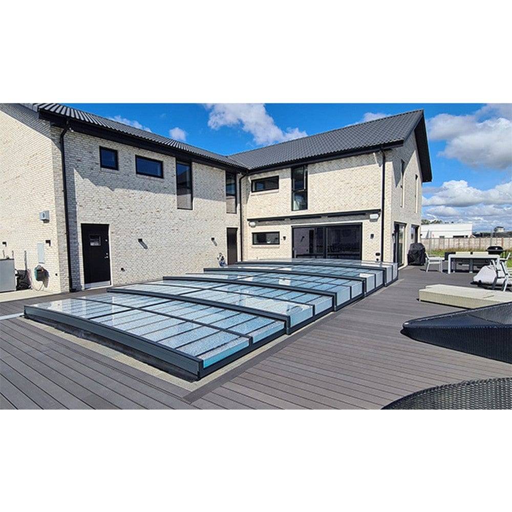Nivovas Pooltak Icon - Antracit / 4x8m / Med sarg