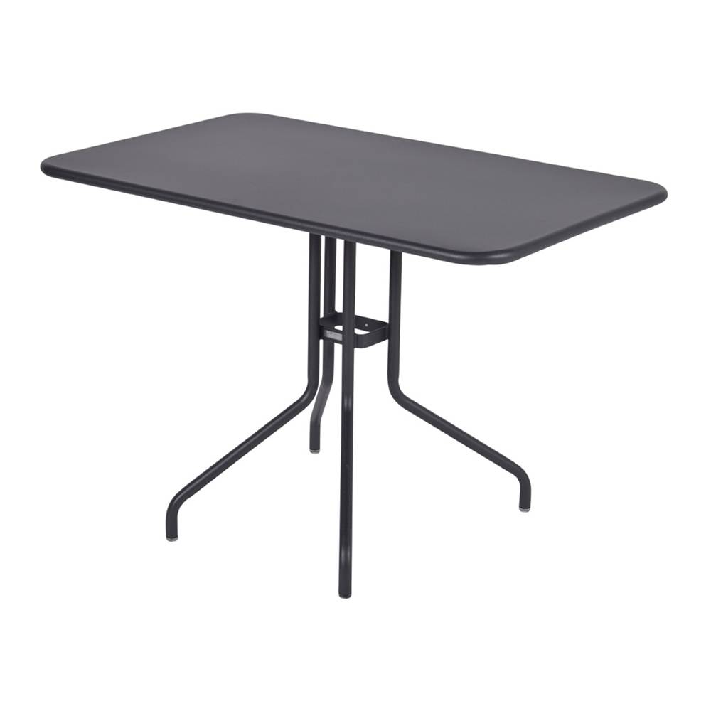 Fermob - Pétale Table 110x70 cm Anthracite 47 - Matbord utomhus - Philippe Mathieu - Grå - Metall