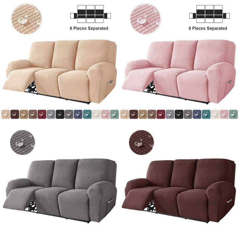 Vattentätt överdrag för 1-sits recliner-soffa, smutsavvisande skydd för fåtölj i vardagsrummet black