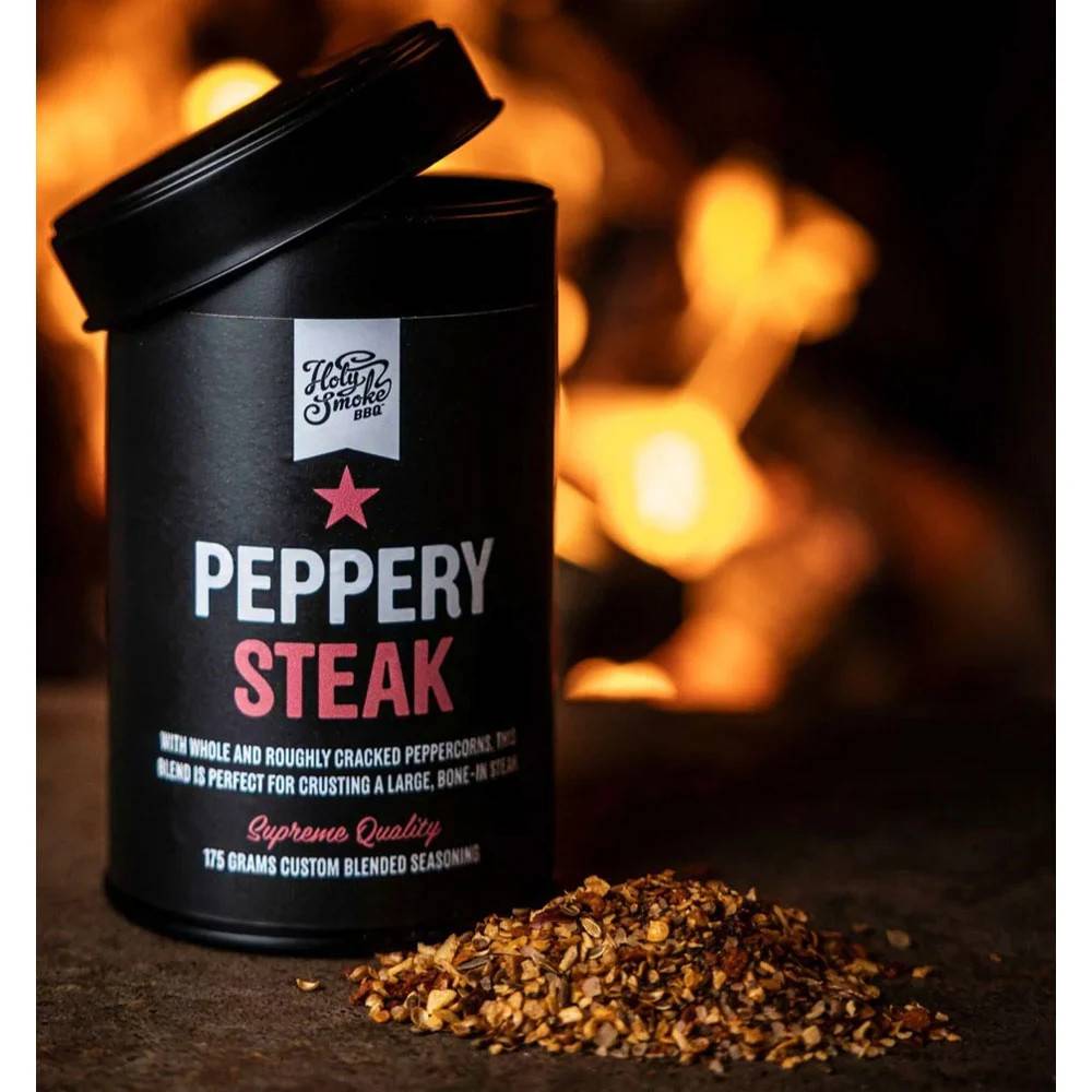 Hot´n Peppery Steak Seasoning  Holy Smoke BBQ