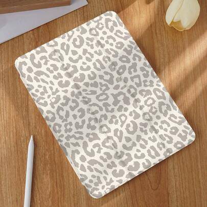 Leopardmönstrat surfplattefodral, kompatibelt med iPad 9.7/10.2/10.5/10.9/12.9/Pro 11 (10:e generationen), Galaxy Tab S6 Lite 10.4-tums, Kindle Paperw - Multifärgad (Multi-size)