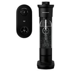GROHE Blue Fizz, Wassersprudler Starter Set (mit CO2-Füllstandsanzeige, 3 einstellbare Sprudel-Stufen, ohne CO2 Flasche, 1x 0,85l Wasserflasche + Reinigungspulver), schwarz, 31947K00