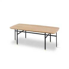 Skovby SM244 / SM263S sofabord - 130 x 65 cm - Bordplade: Massiv olieret eg