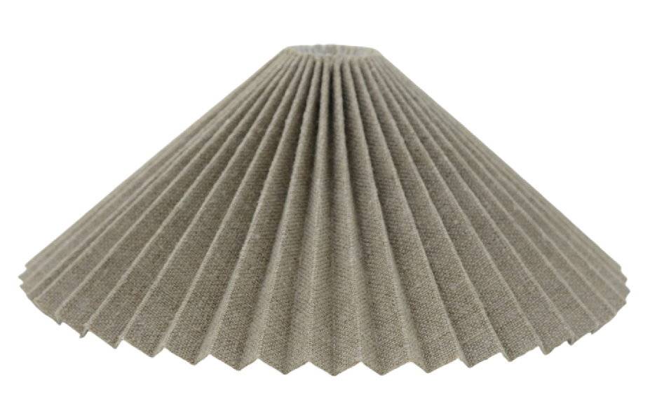 Jute Skärmar Plisserad Natur (50cm)